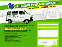 Tablet Screenshot of ambulanceinmumbai.com